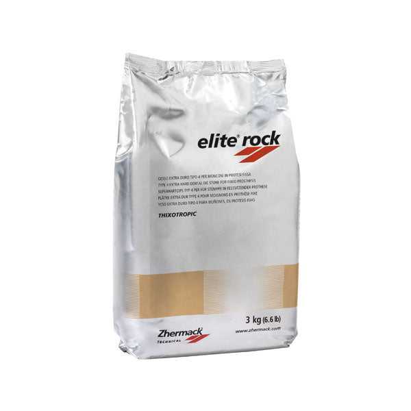 Elite Rock Gesso Tipo IV Extra Duro para Cotos e Implantologia | ZHERMACK