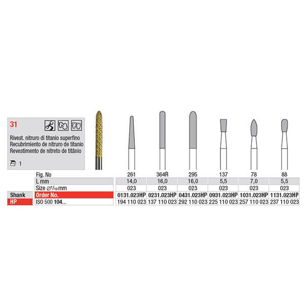 Broca HP Tungsténio Corte Liso Fino Revestida | EDENTA