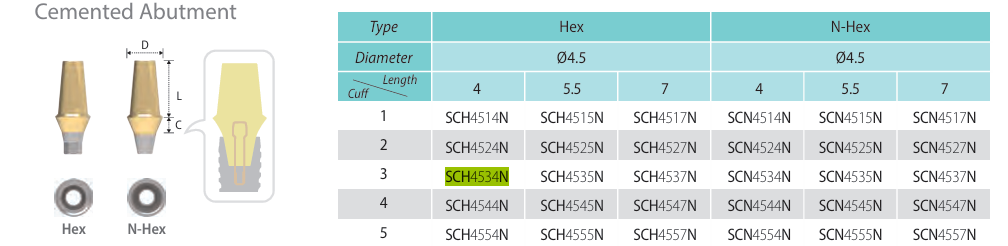Pilar Cementado (Cemented Abutment) | COWELL
