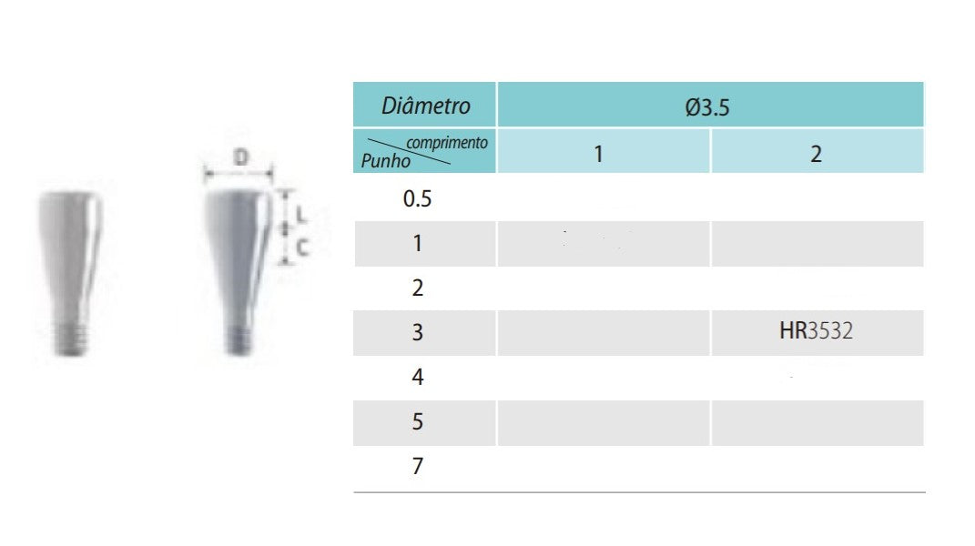 Pilar de Cicatrização INNO (Sub-N.) | Componentes Implantes | COWELLMEDI