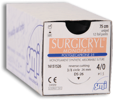Sutura Surgicryl Monofast Absorvível 4/0 | SMI