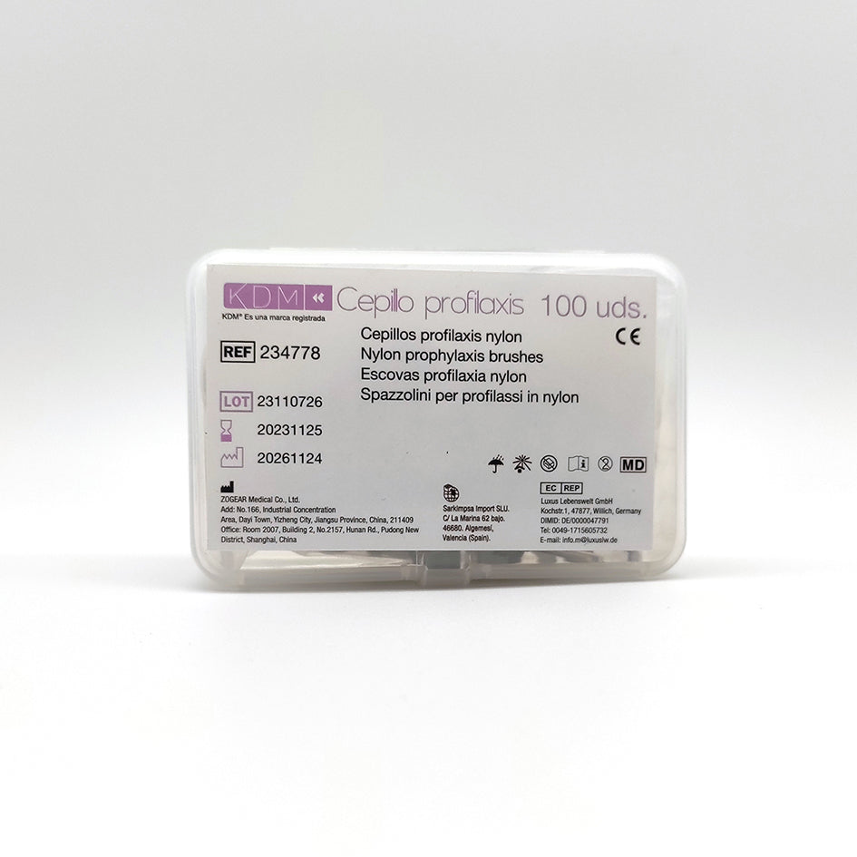 Escovas de Profilaxia de Nylon (100 und) | KDM
