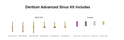 Kit Avançado para Elevação do Seio Maxilar- Advanced Sinus (DASK) | DENTIUM