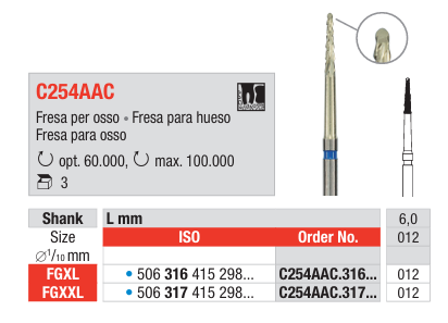 Broca cirurgia C254AAC | EDENTA