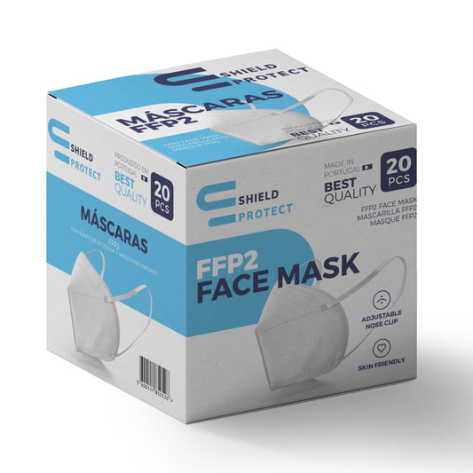 Máscaras FFP2 NR | Branca | 20 un | Shield Protect