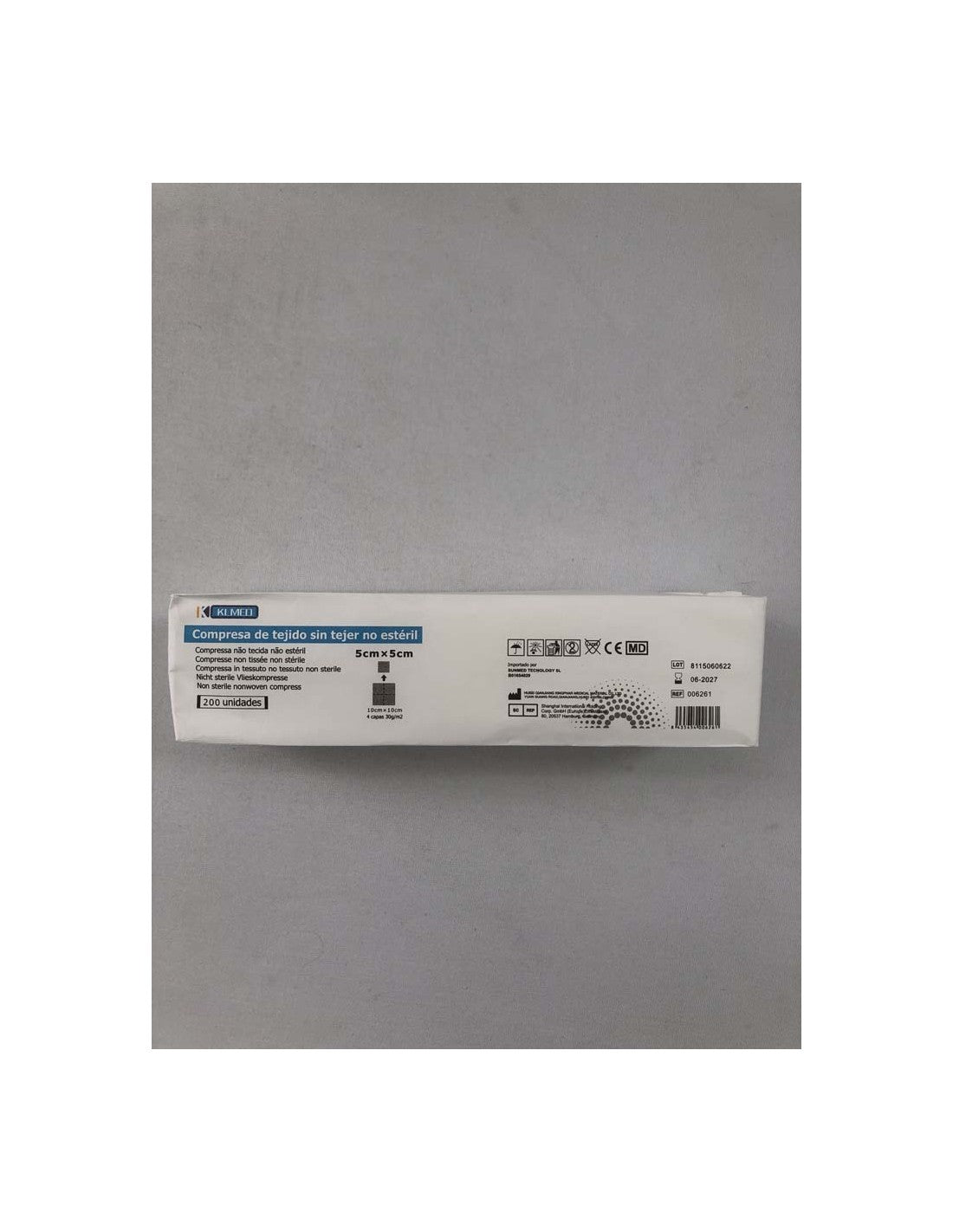 Compressas TNT 5X5CM (200und)  | KLMED