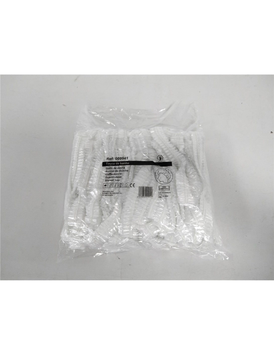 Touca de Banho Descartável em acordeão (100 unidades) | KLMED