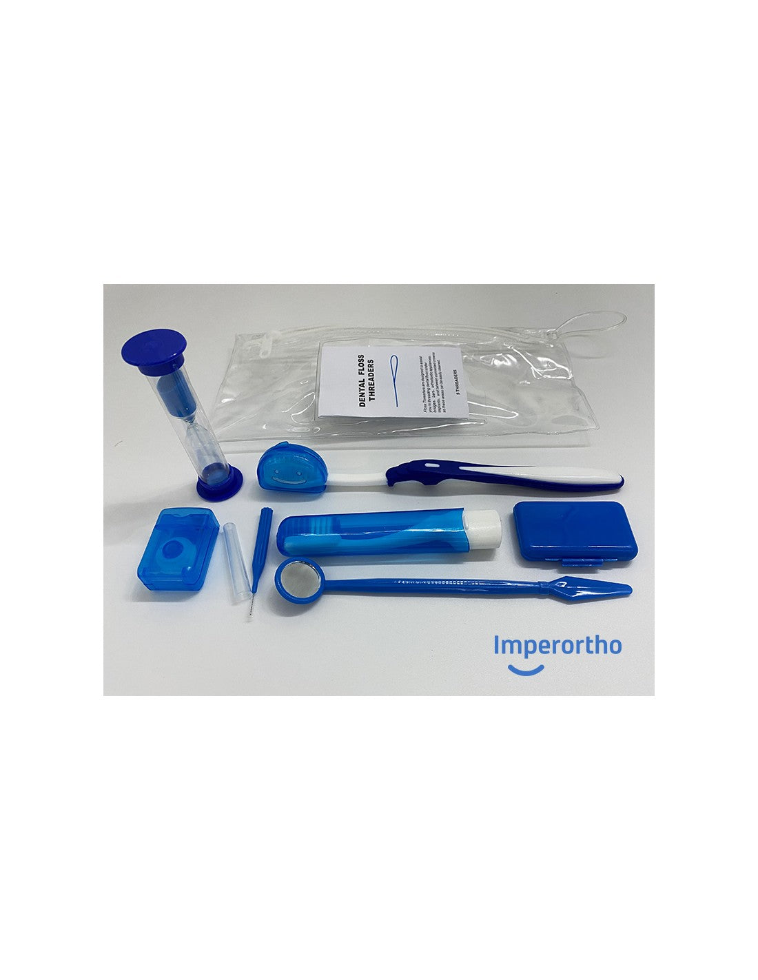 Kit Higiene ortodontia (necessaire transparente)