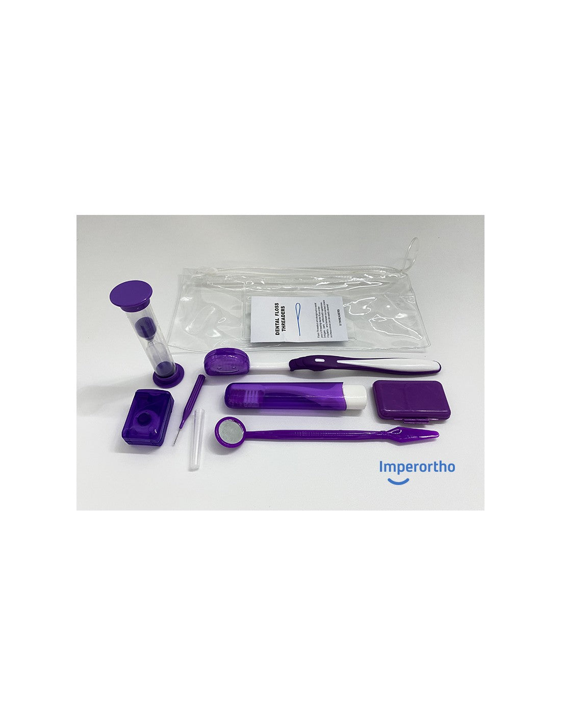 Kit Higiene ortodontia (necessaire transparente)