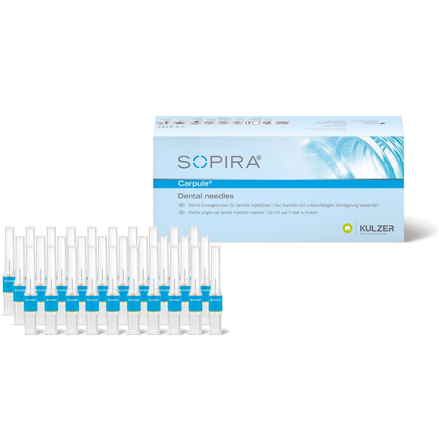 Sopira Carpule | Agulhas para Anestesia Dentária (100 pcs.) | KULZER