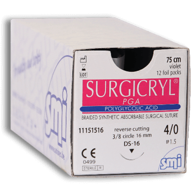 Sutura Surgicryl  PGA 4/0 Absorvível Multifilamento | SMI