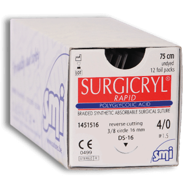 Sutura Surgicryl Rapid Absorvível 4/0 | SMI