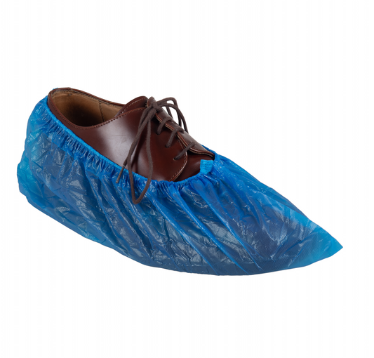 Cobre Sapatos Descartáveis Azuis em PE